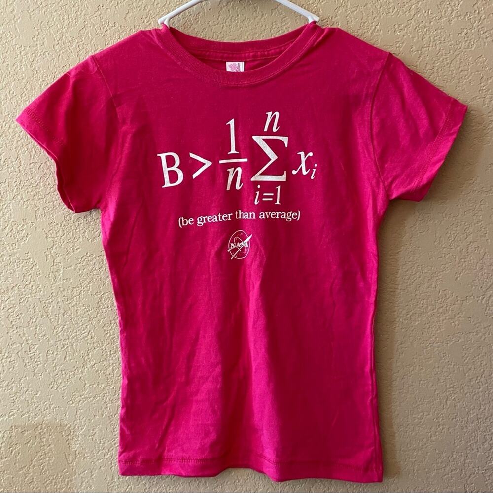 NWOT: Pink Be Greater Than Average NASA T-Shirt - Size: Small